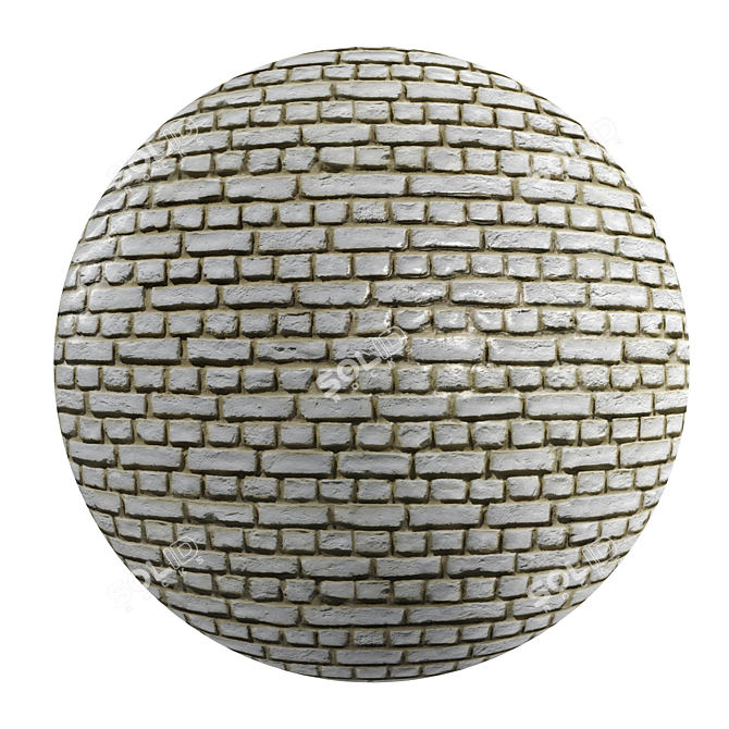 Urban Loft Gravel Brick: PBR Seamless Textures 3D model image 1