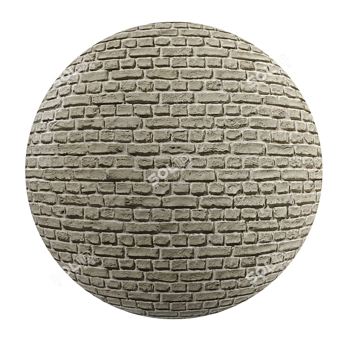 PBR Brick Loft Paloma: HD Seamless Textures 3D model image 1