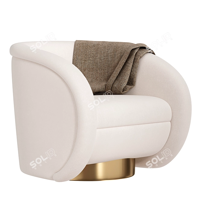 Elegant Swivel Chair: Cristo Eichholtz 3D model image 1