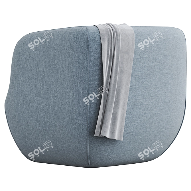 Sleek Clay Armchair: Modern Comfort in 2017 3D model image 2