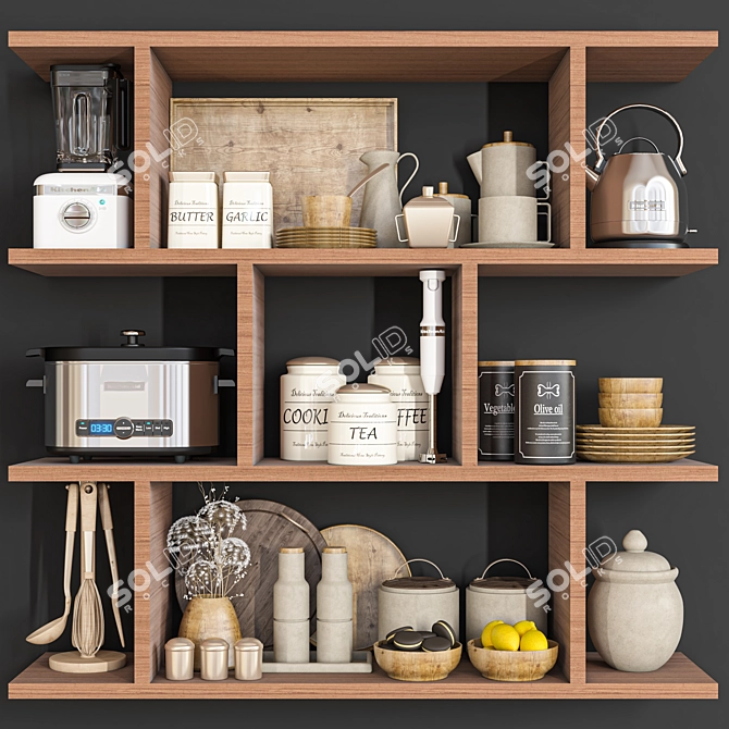 Versatile Kitchen Essentials 3D model image 1