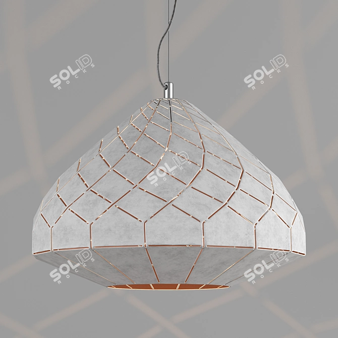 Stylish Loft Pendant: RegenBogen Kassel 3D model image 7