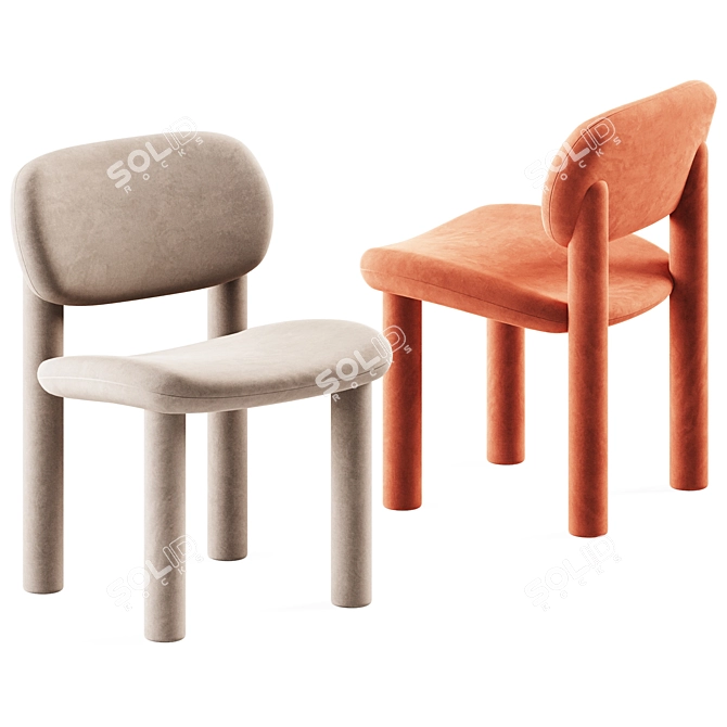 Elegant Tottori Chair by Driade 3D model image 1