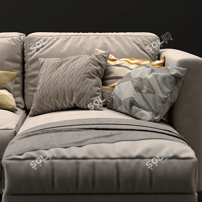 Modern IKEA Finnala Sofa 3D model image 3