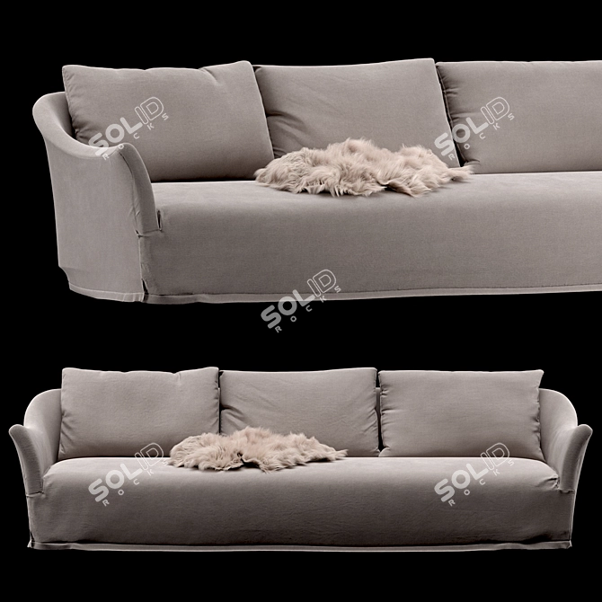 Elegant Classic Sofa: Oliver Gustav 3D model image 1