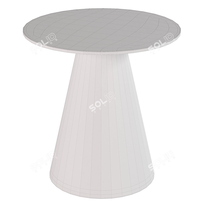  Streamline Metal Side Table 3D model image 2