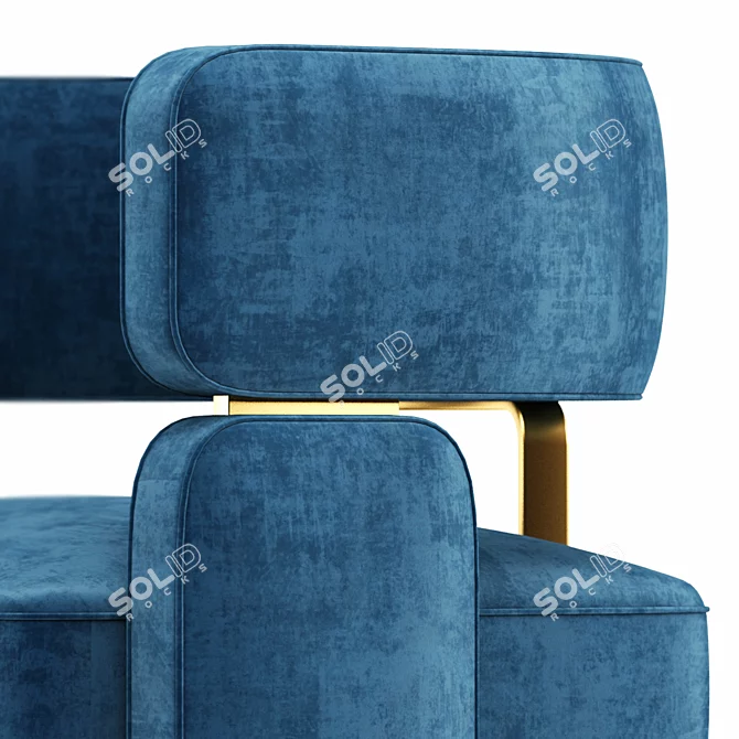 Contemporary Armchair Replica 3D model image 4