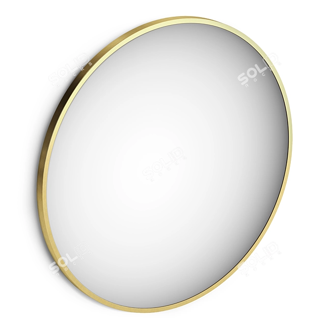 Elegant Eliel Wall Mirror 3D model image 1