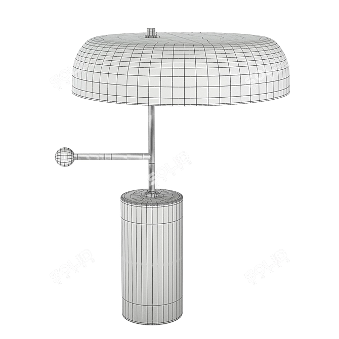 Elegant Stoltz Marble Table Lamp 3D model image 2