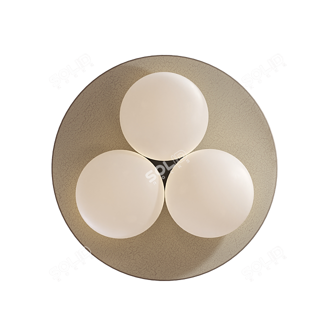 Sleek Glaze Flush Mount: Modern Elegance at Its Best 3D model image 3