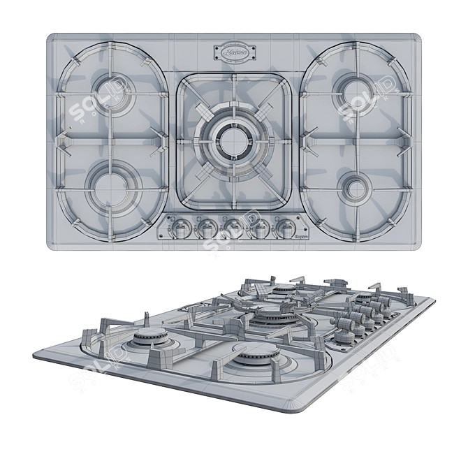 Kaiser KG Turbo Gas Hob 3D model image 4