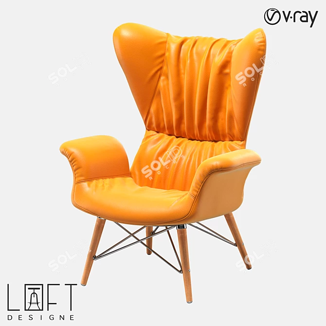 Modern LoftDesign Armchair 3774 3D model image 1