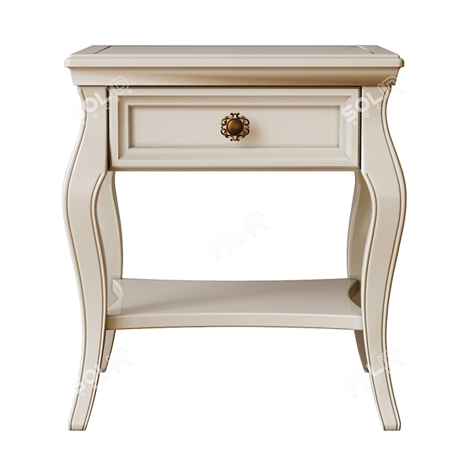 Cleopatra Bedside Table: Elegant and Functional 3D model image 1