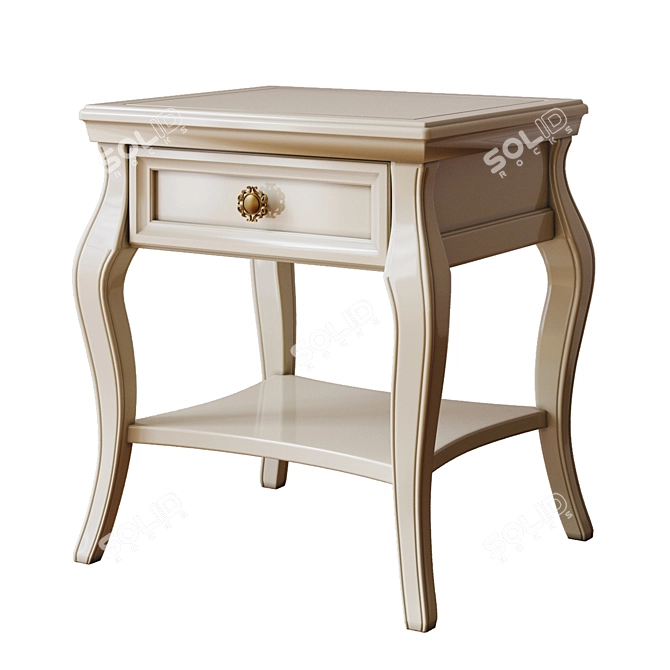 Cleopatra Bedside Table: Elegant and Functional 3D model image 2