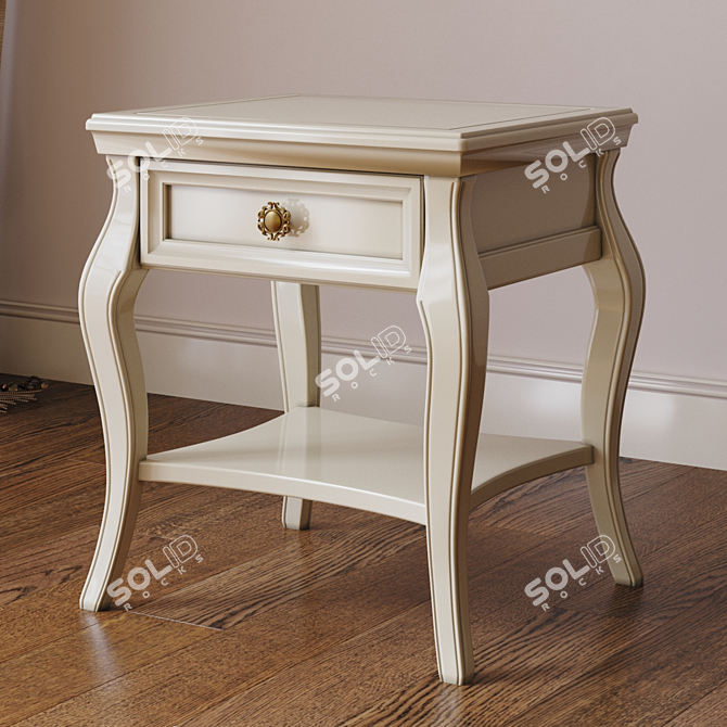 Cleopatra Bedside Table: Elegant and Functional 3D model image 3