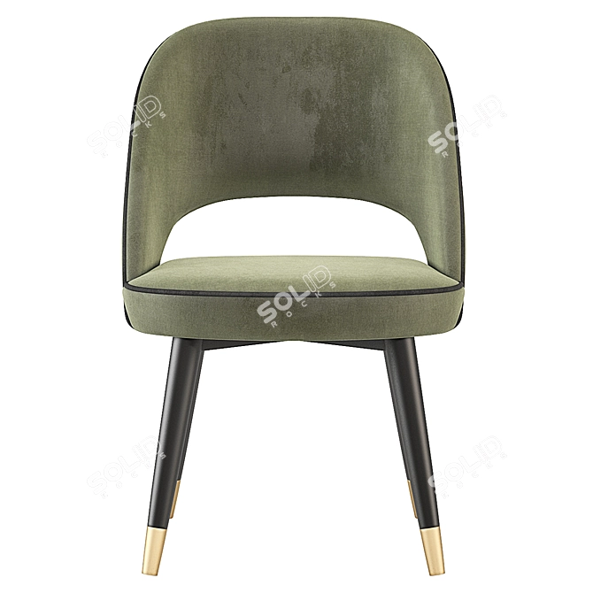 Colette Baxter Velvet Chair 3D model image 2
