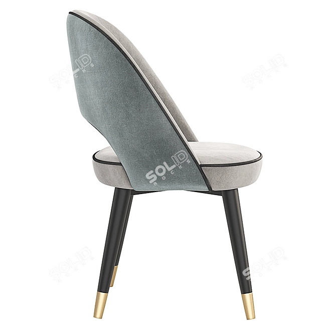 Colette Baxter Velvet Chair 3D model image 4