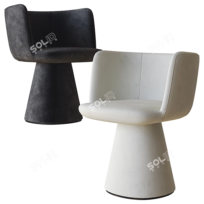 Flair O' Chair: A Stylish Statement 3D model image 2