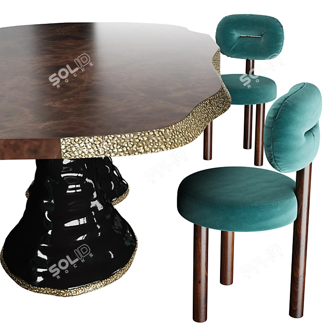 Monument Valley Inspired Dining Set 3D model image 6