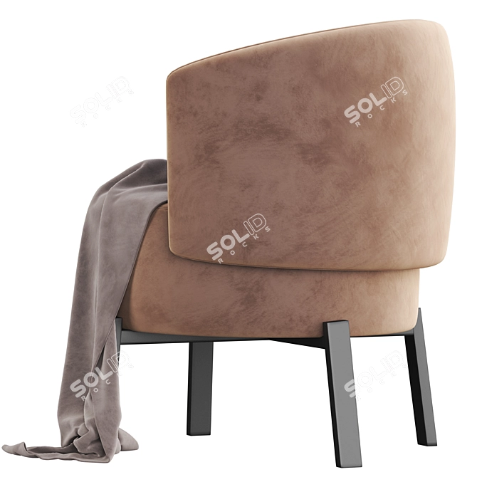 Modern Jane Dining Chair 3D model image 3
