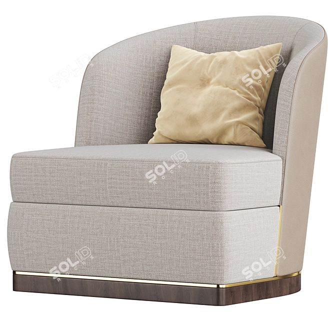 Modern Comfort: 'Micheal' Armchair 3D model image 2