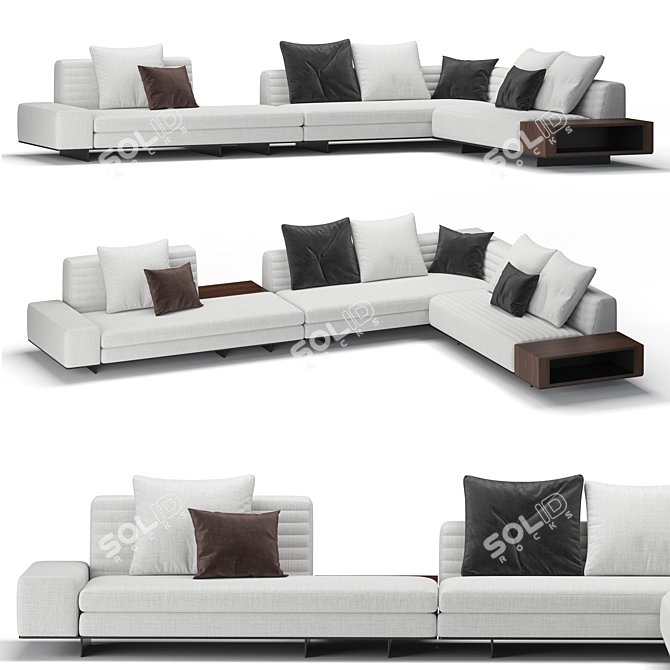 Elegant 2013 Roger Sofa 3D model image 1