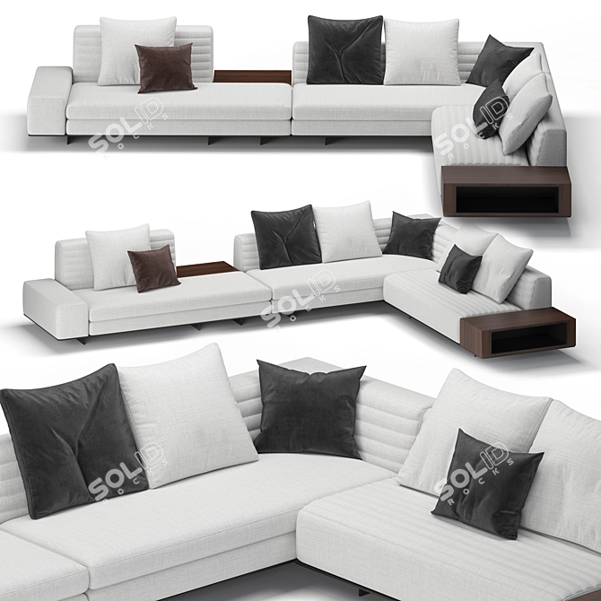 Elegant 2013 Roger Sofa 3D model image 2