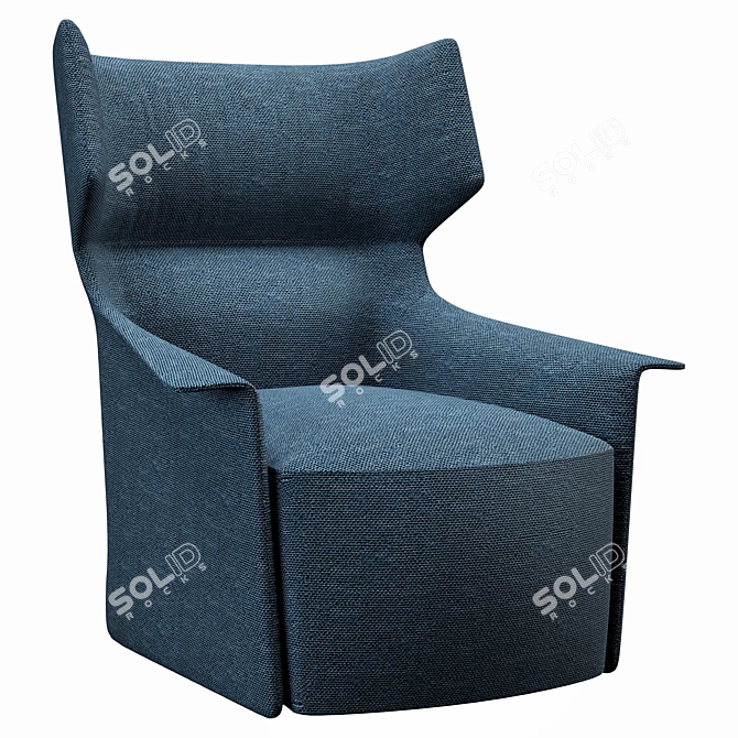 Elegant Santa Monica Armchair 3D model image 1