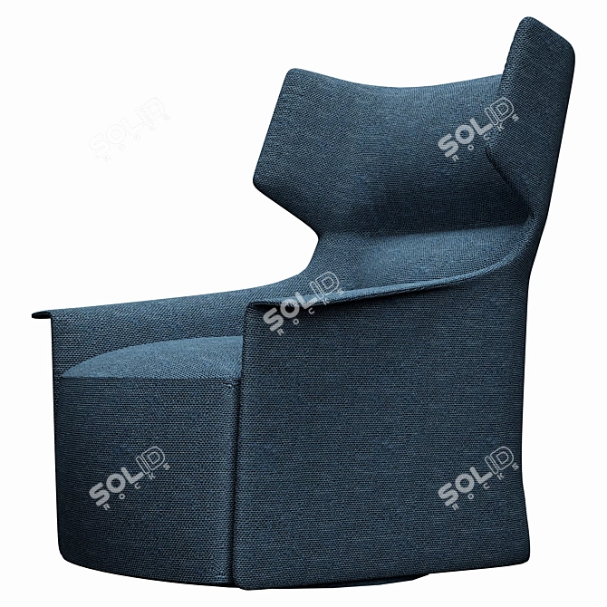 Elegant Santa Monica Armchair 3D model image 3