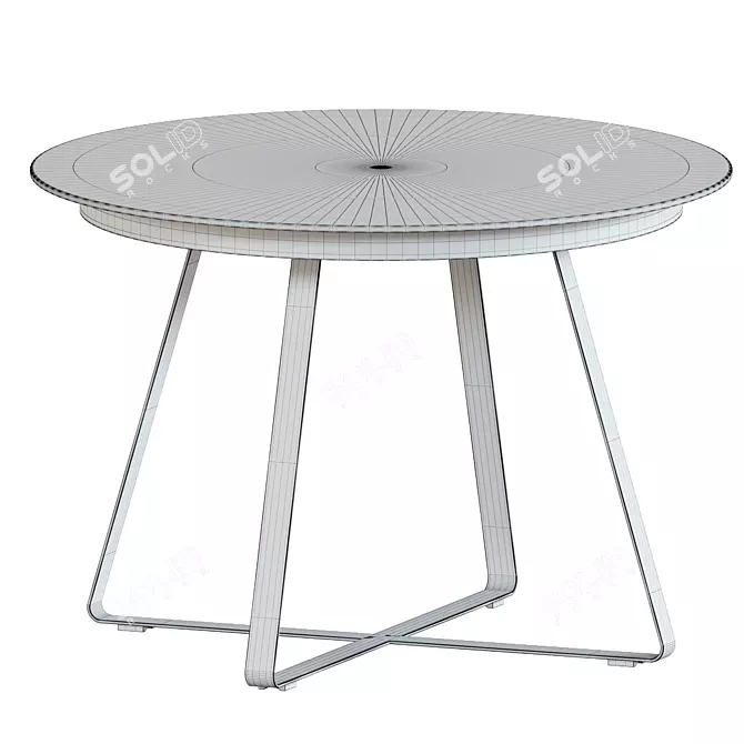 Modern Paul Dining Table 3D model image 2