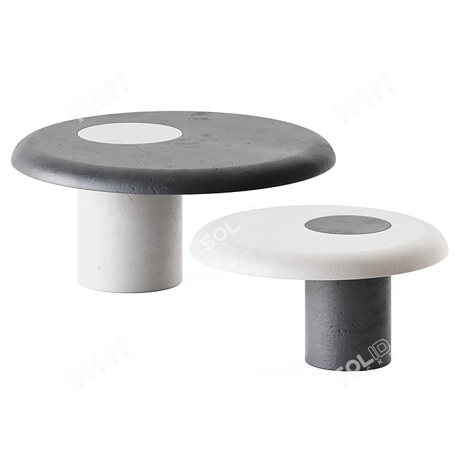 The Vignole Round Table: Sleek and Elegant 3D model image 1