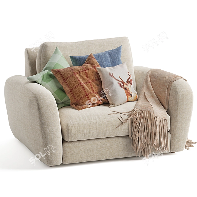 Squeeze & Relax Armchair 3D model image 2