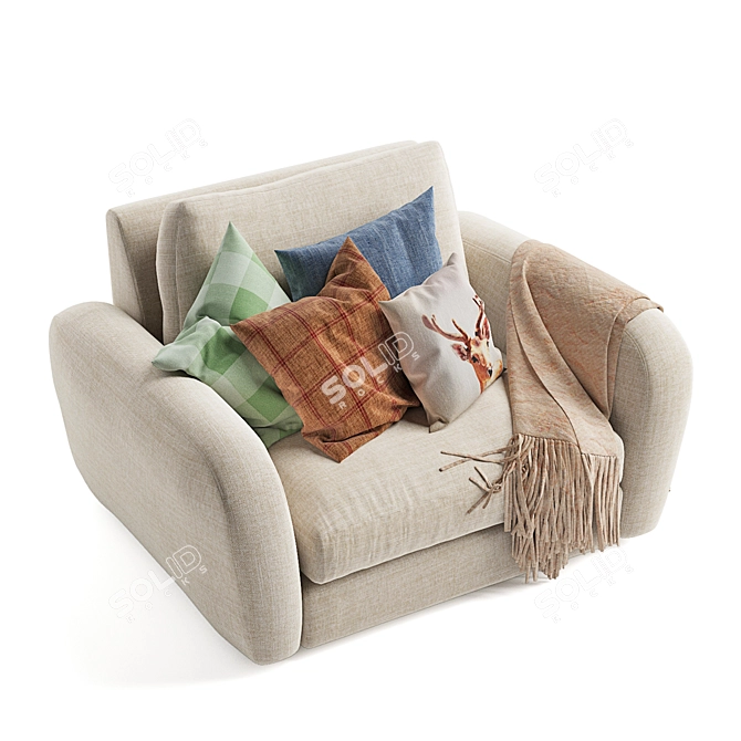 Squeeze & Relax Armchair 3D model image 4