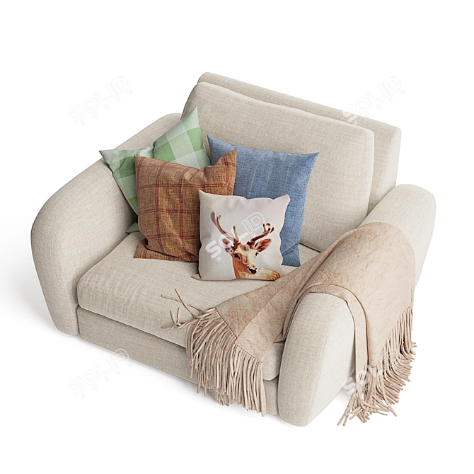 Squeeze & Relax Armchair 3D model image 5