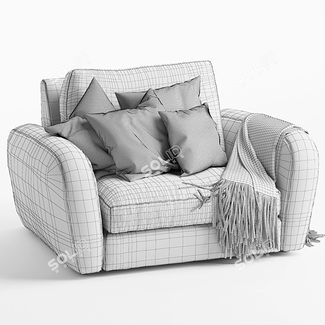 Squeeze & Relax Armchair 3D model image 7