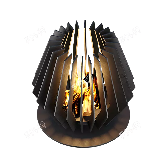 Epic Flame Fire Pit 3D model image 3