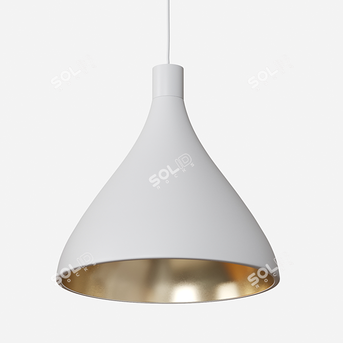 Title: Sleek Swell Pendant Light 3D model image 3