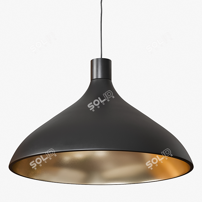 Title: Sleek Swell Pendant Light 3D model image 4