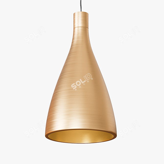 Title: Sleek Swell Pendant Light 3D model image 5