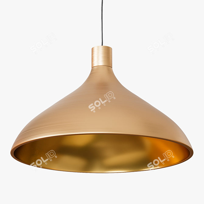 Title: Sleek Swell Pendant Light 3D model image 7