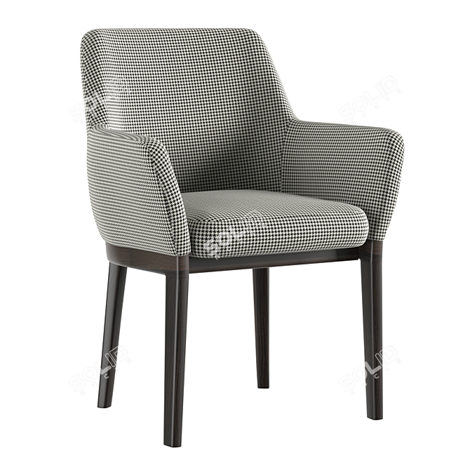 Elegant Devon Chair: Molteni MC 3D model image 5