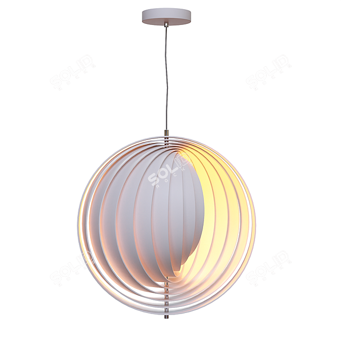 Title: Moon Art Lamp Collection 3D model image 3