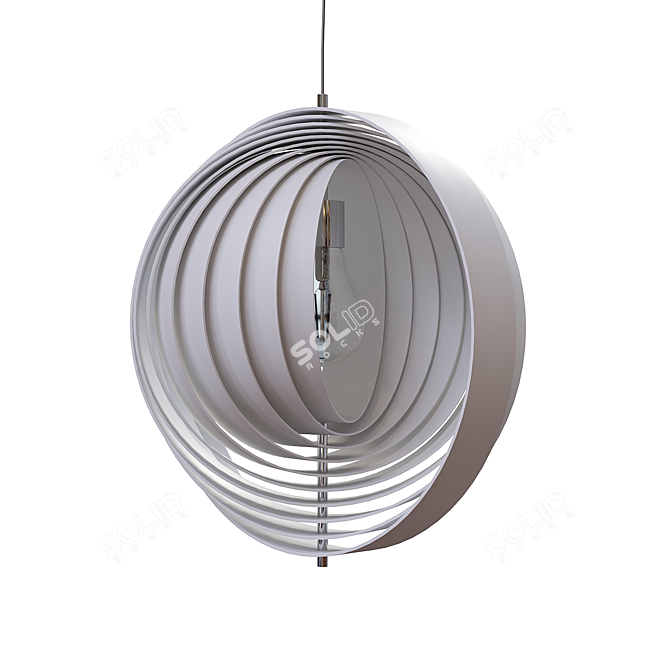 Title: Moon Art Lamp Collection 3D model image 6