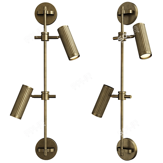 Modern LED Wall Lamp - Trigger 3D model image 1