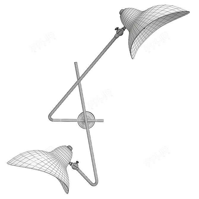 Sleek York Design Lamp 3D model image 2