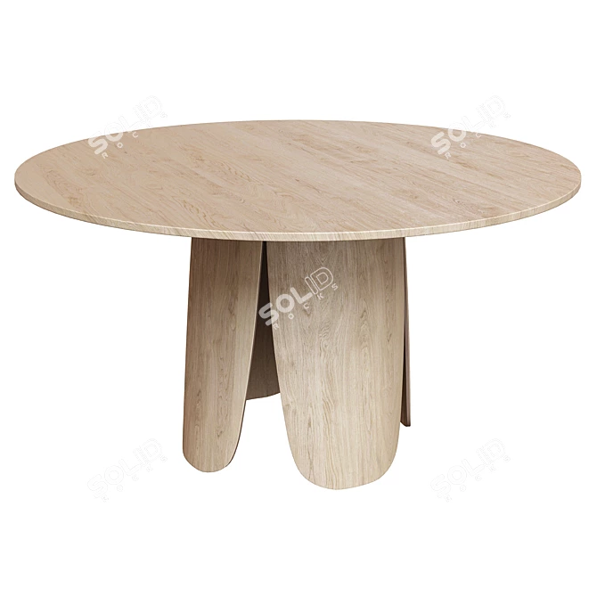 Modish Peyote Table & Tune Chair Dining Set 3D model image 3