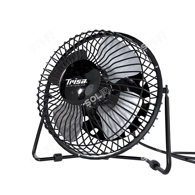 Portable USB Fan: Trisa 3D model image 5