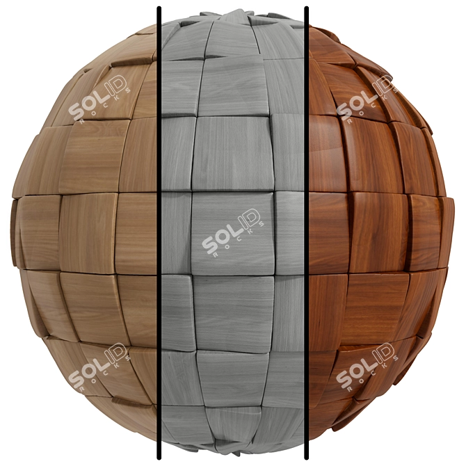 FB133 Wood Panel | 3Mat | 4k | seamless 3D model image 1