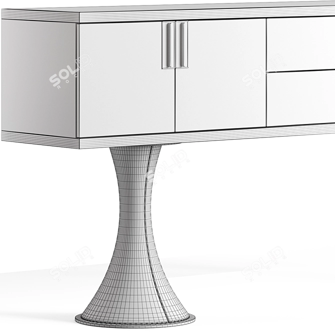 Elegant Longhi Oscar Sideboard 3D model image 3