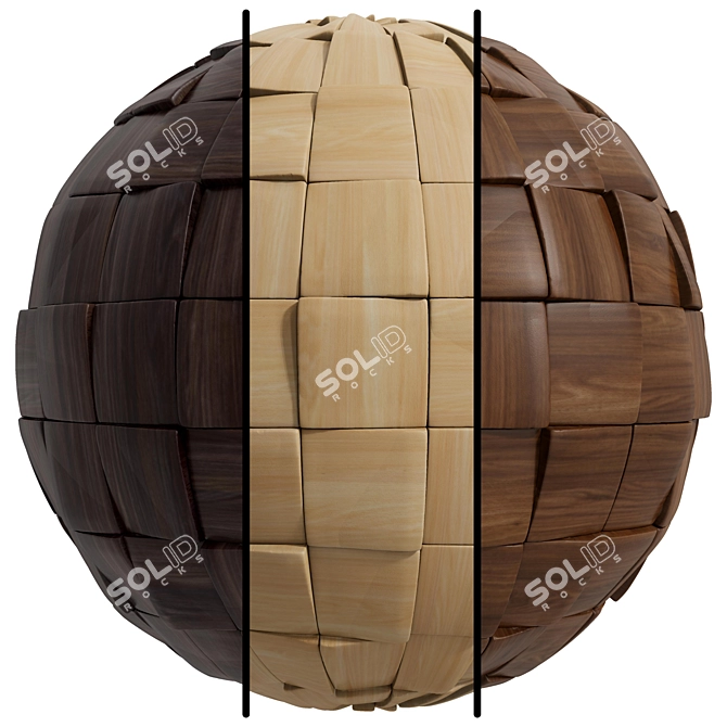 4K Wood Panel | Seamless Covering 3D model image 1